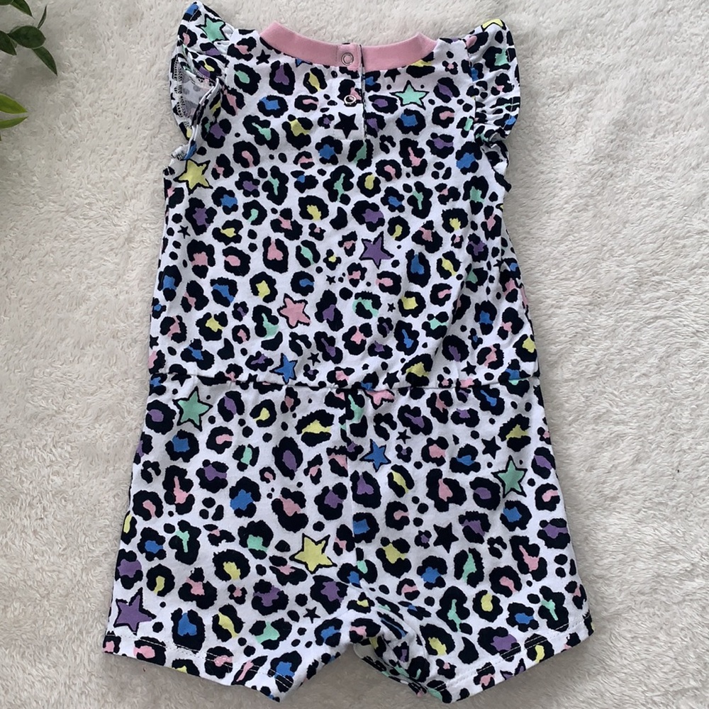Converse Vibrant Leopard Print Baby Romper 12M EUC - Picture 8 of 10